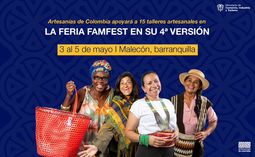 15 artesanos participarán en el Famfest Barranquilla 2024