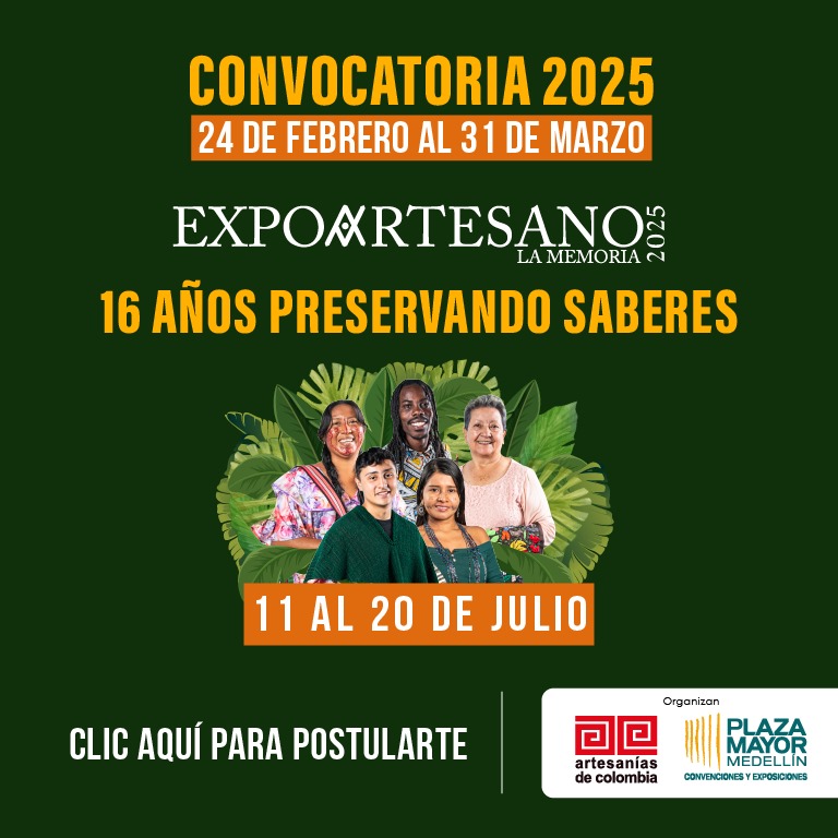 INICIA LA CONVOCATORIA PARA EXPOARTESANO 2025 INSCRIPCIONES DEL 24 DE