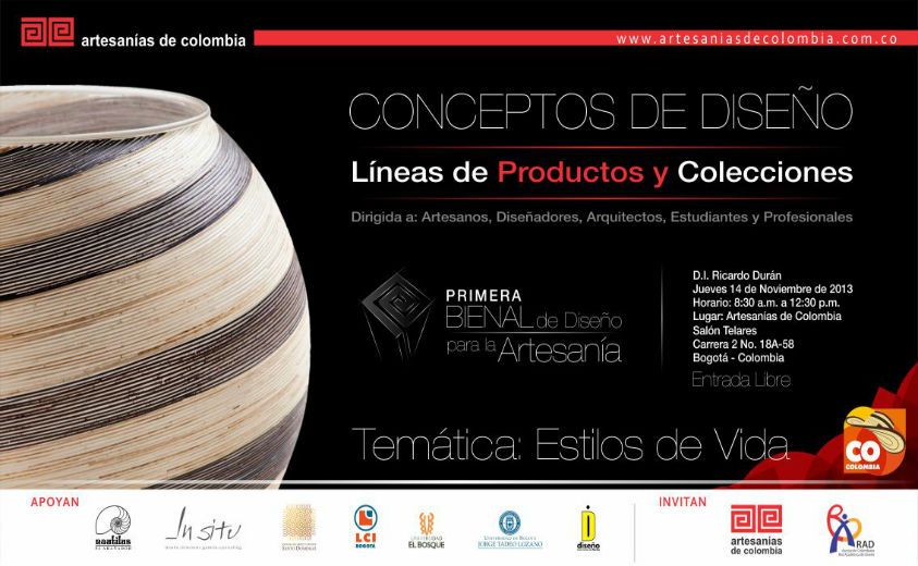 Charla Bienal de Diseño para la Artesanía Bogotá Charla Bienal de Diseño para la Artesanía Bogotá