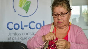 Artesana participante en el Intercambio COL-COL: Artesanos Tejedores de Paz