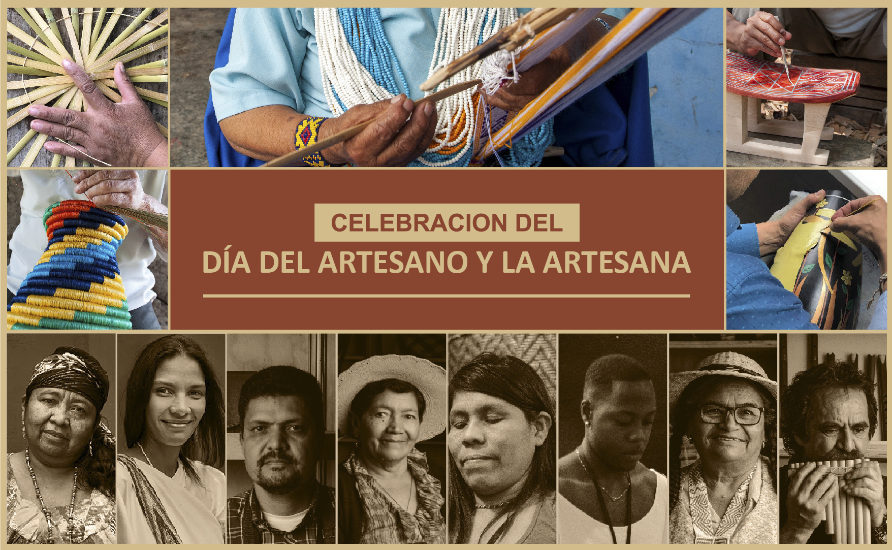 Artesanos Colombianos, celebran el día del Artesano y la Artesana