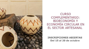 Curso complementario virtual “Bioeconomía y Economía Circular en el sector artesanal”