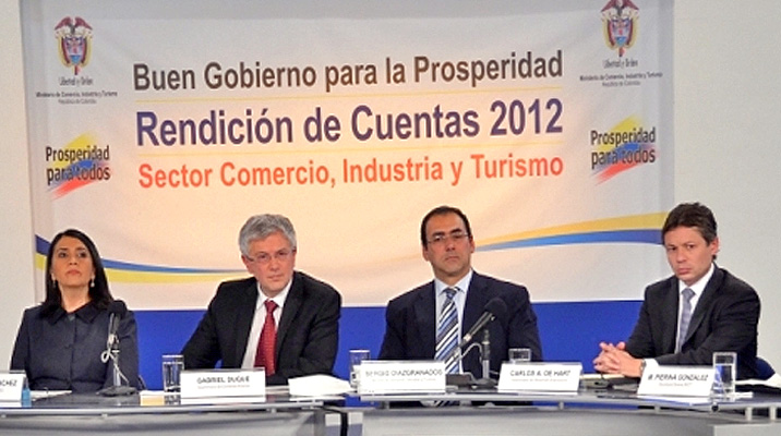 Rendición de cuentas 2012 - Ministerio de Comercio, Industria y Turismo