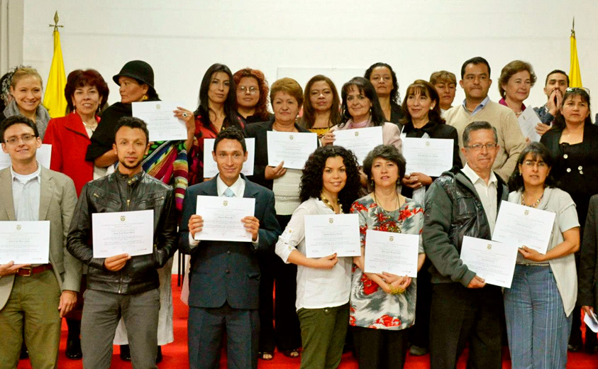 Graduados de la Unidad de Formación 
Artesanías de Colombia