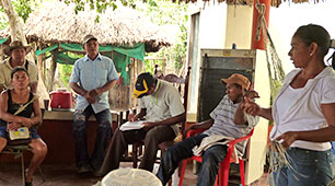 Atención  población desplazada vulnerable Artesanías de Colombia 2013