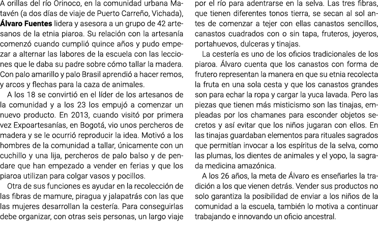 A orillas del río Orinoco, en la comunidad urbana Matavén (a dos días de viaje de Puerto Carreño, Vichada), Álvaro Fu...