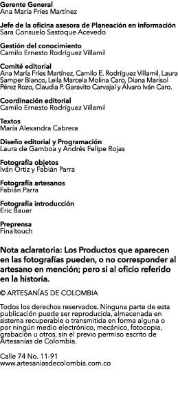 Gerente General Ana María Fríes Martínez Jefe de la oficina asesora de Planeación en información Sara Consuelo Sastoq...