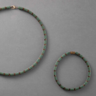 MANILLA BOA VERDE OPACO CAFÉ BRILLANTE