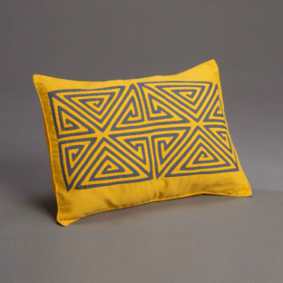 COJIN NAKRUS, AMARILLO GRIS 40CM X 20 CM