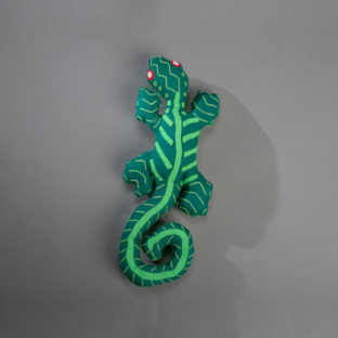 LAGARTIJA, TELA POPELINA, VERDE OSCURO VERDE CLARO