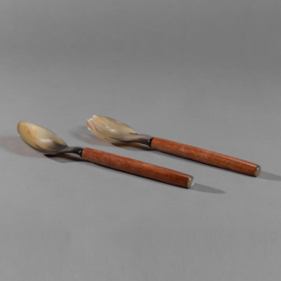 ENSALADERAS CACHO MADERA X 2